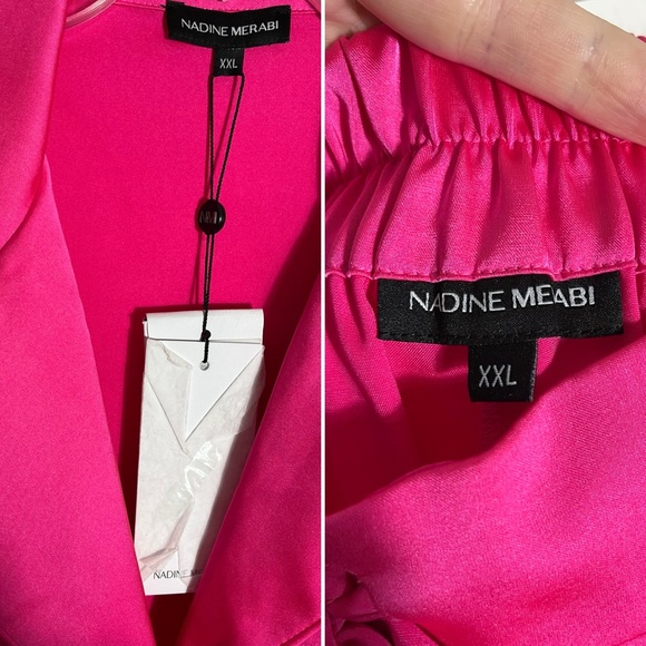 NADINE MERABI Darcie Hot Pink Feather Pajama Set *Blogger Favorite* - Picture 13 of 15